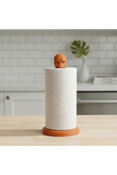 OEM Suport Rulou Prosop Hârtie Design Unic Imprimat 3D - Orange compozit mat