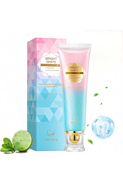 Bright White Niacinamide Toothpaste for Daily Oral Care, Fresh Mint Flavor, S...