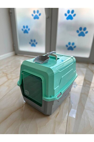 Kapalı Üstten Açılır Kedi Tuvaleti