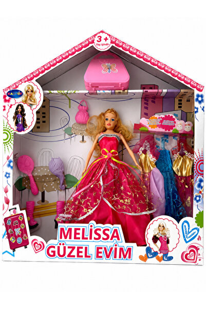 Kartoy Melissa Güzel Evim Oyuncak Bebek Elbise ve Aksesuar Seti
