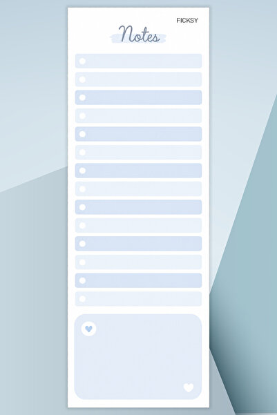 Ficksy To-Do List - 50 Sheets - 10.5*29.7 cm - to Do List - Checklist - Check...