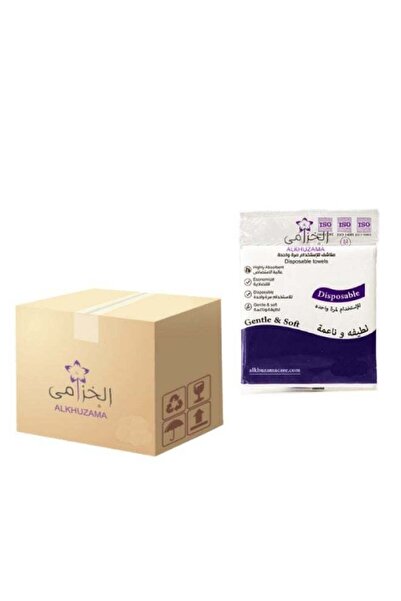 alkhuzamacare كرتون يحتوي على 8 شدات مناشف للاستعمال مرة واحدة 100×50 سنتي متر