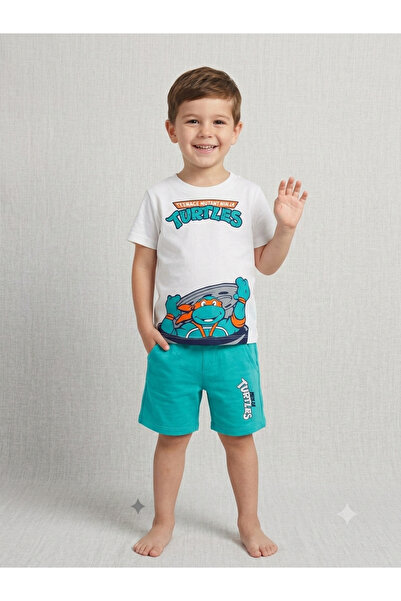 Minitrio Printed Boy's T-Shirt Shorts Summer Set