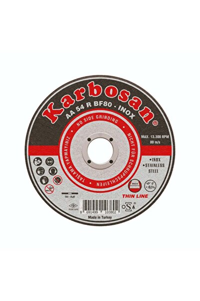İnox Kesici Disk 115x1,0x22,2 İnce (25 Adet)