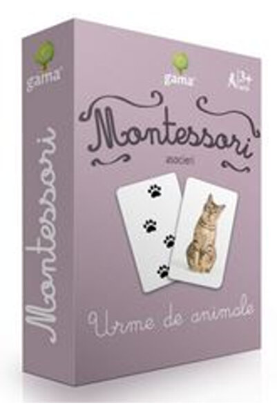 Editura Gama Montessori. Asociații: Urme de animale, - Editura Gama