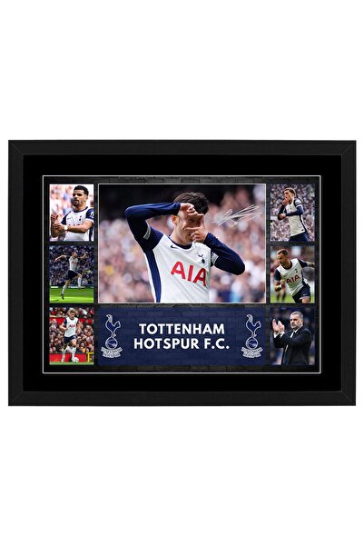 HWC Trading Tottenham Hotspur 2024 Framed A3 Poster Collage - Pre-Printed Aut...