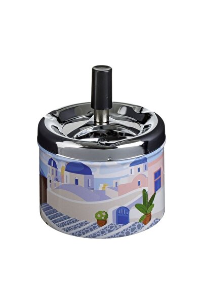 OEM Scrumieră metalică anti-vânt Santorini Ø9x12 cm, ideală pentru balcon și ...