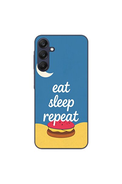 OEM Husa compatibila cu Samsung Galaxy A25 5G Silicon Gel Tpu Model Eat Sleep...