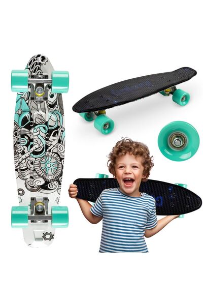 Momi Skateboard copii, Qkids, Galaxy - Industrial
