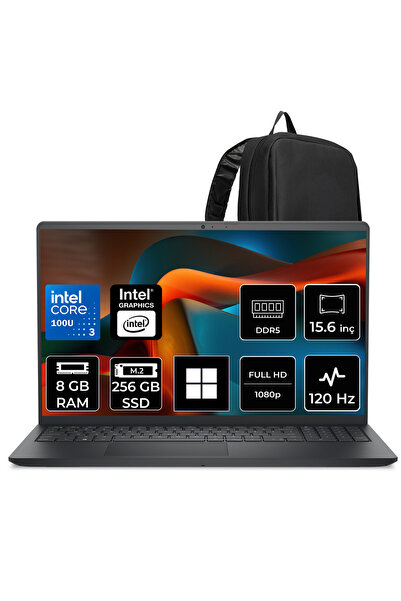 Dell Pro 15 Essential Core 3 100U 8GB RAM 256GB SSD 15.6" FHD 120Hz Win11 Hom...