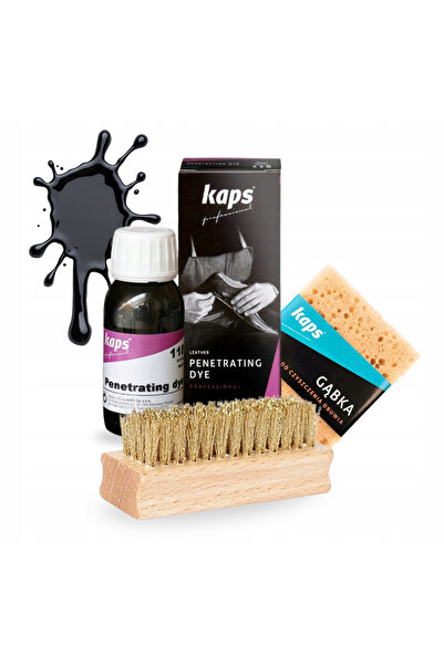 kaps Kit de curatare a incaltamintei, Kaps, Perie din alama pentru piele into...