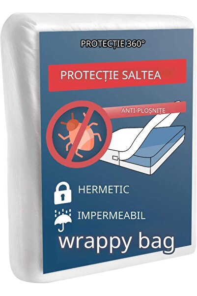 Wrappybag Husa Saltea, Wrappybag, Impermeabila, Protectie Impotriva Acarienil...