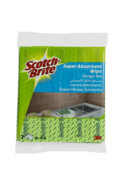 3M Lavete Absorbante - Scotch Brite Super Absorbent Wipe, 3 buc