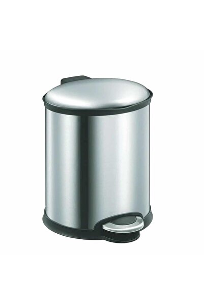 EKO Coș de gunoi cu pedală, EKO, Elipse, 6 litri, 1 compartiment, inox