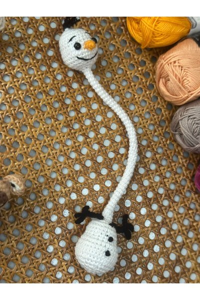 Talinhandmade Handmade Knitted Snowman Bag and Car Ornament – Decorative Acce...