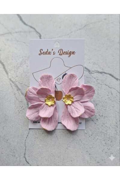 Butik çiçek küpe