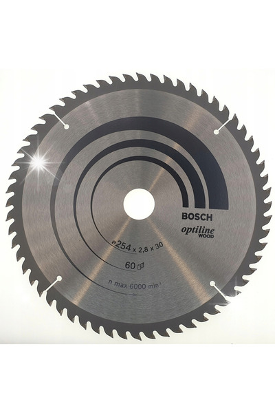 Boschen Disc abraziv T OPTILINE WOOD 254*30/Z60 2608640444 BOSCH