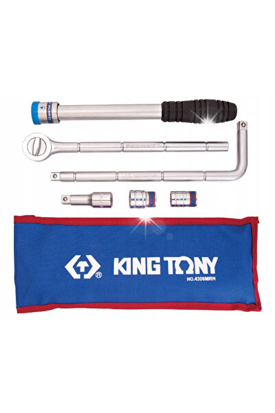 King Tony Set de 6 chei tubulare hexagonale de 1/2 inch. 17 și 19MM GRZECHOTK...