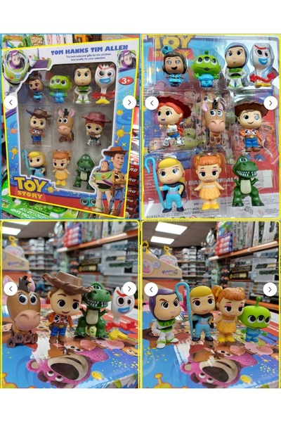 OYUNCAKSAHİLİ BUZZ 9LU OYUNCAK HİKAYESİ TOY STO RY WOODY BULSEYE JESSİE FORKY...