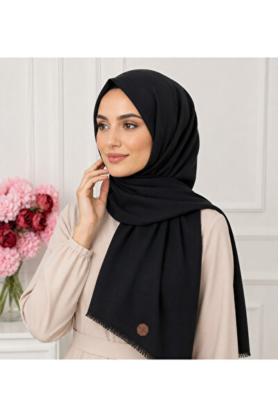 Butik Düz Renk Ayrobin Caz Eşarp