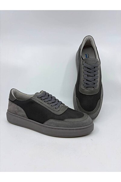 Papuccu Gray Suede Men's Leather Shoes