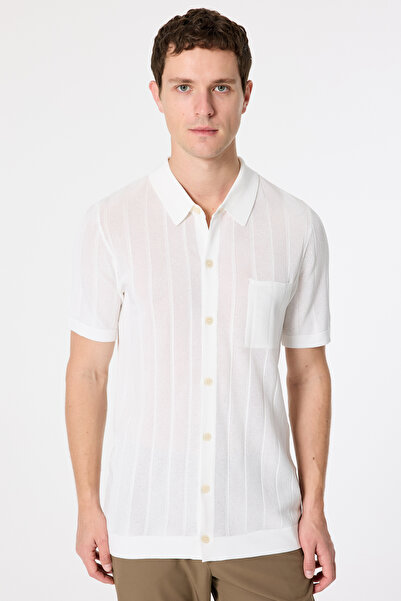 Tween Slim Fit Beyaz Triko