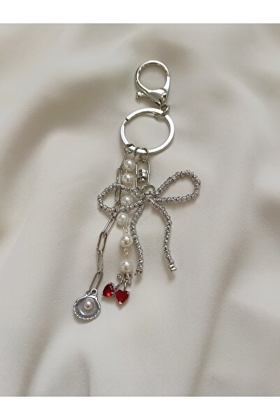 fabjewelleryy Gümüş Renk Kirazlı Çanta Charmı