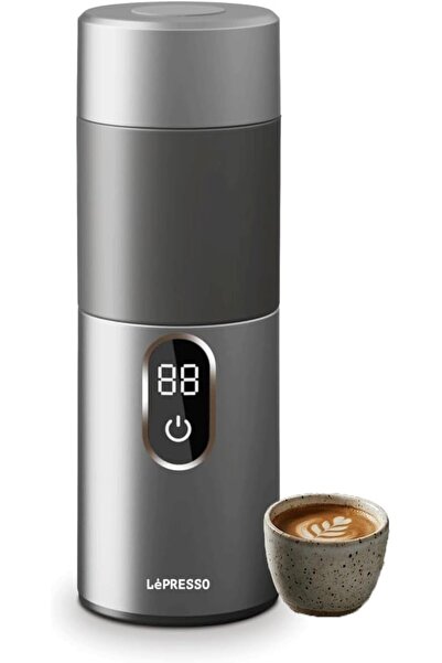 Lepresso MokaRise Electric Portable Mocha Maker, 130-150mL Moka Machine, Digi...