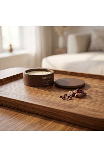 Novélia Stüdyo Serisi Soya Wax Mum, Kapaklı – 8 Koku Seçeneği, Minimalist İsk...