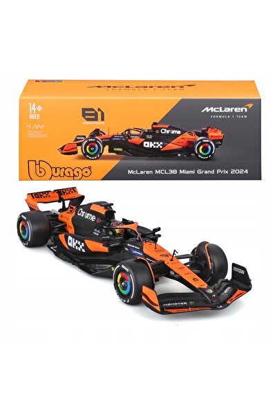 Bburago Junior BOLID F1 McLaren MCL38 GP Miami 2024 Oscar Piastri 1:24 BBURAG...