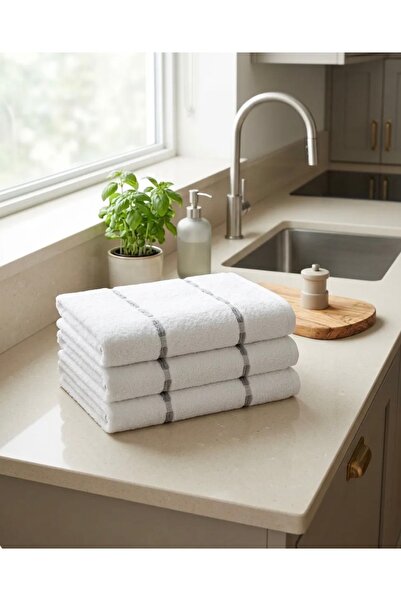 PIRILTI COLLECTION Kitchen Towel - Hand Towel - Set of 3 (35X45 Size)
