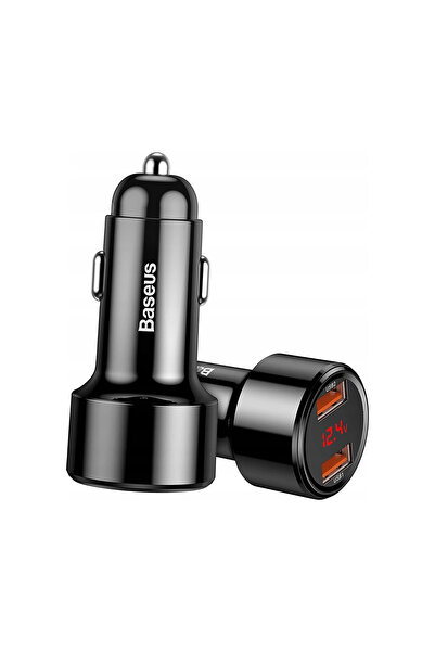Baseus Încărcător auto Magic CCMLC20A-01 45W 6A 2x USB-A QC 3.0 LED