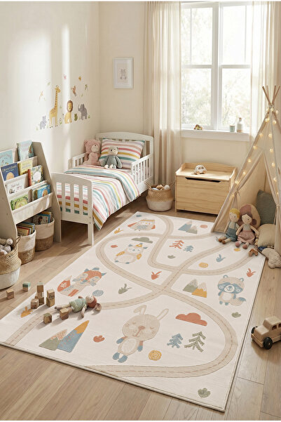 Livset Home Vista Çocuk halısı Genç Odası Yumuşak Dokulu Kız Erkek Bebek Odas...