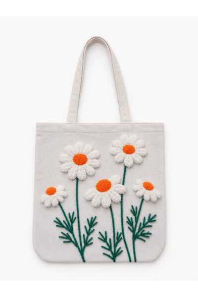 ÖZDAĞ HOME CONCEPT 40X40 cm Digital Printed Suede Fabric Women's Shoulder Bag...