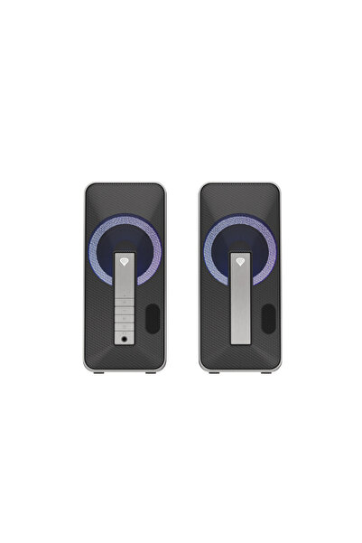 Genesis Helium 100BT 2.0 Boxe RGB Bluetooth 5.0, 10W RMS, Negru