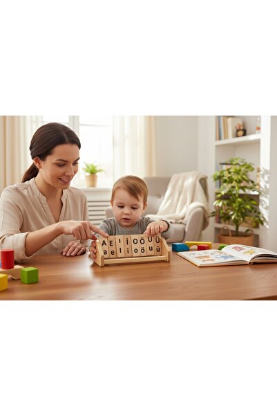 genelartp75 Montessori Ahşap Sesli Harf Öğrenme Seti - Eğitici Okuma Yazma Oy...