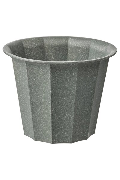 IKEA BUSKVERK Plant pot, in/outdoor grey, 9 cm
