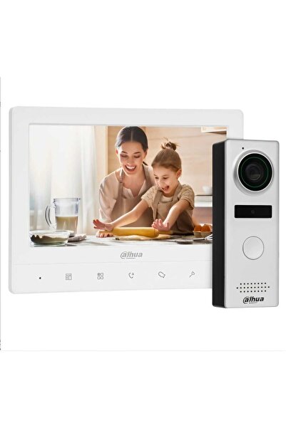 DAHUA KTA02, Analog, Villa Tipi, Görüntülü İnterkom Kit, 7 inç TFT Ekran, 1,3Mp Kamera, Analog Villa Kit