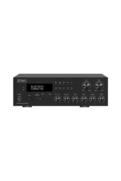 Lechpol Amplificator PA Bluetooth cu 2 zone, 2x100W maxim, cu radio FM și tel...