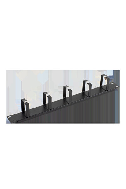 ASYTECH Networking Organizator de cabluri metalic, 1U, 5 inele - ASY-CM-1U5RM