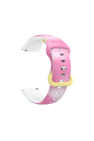 OEM Λουράκι Σιλικόνης Galaxy με Πόρπη Ροζ (Galaxy Watch4/5/6/7/FE/4 Classic/6...