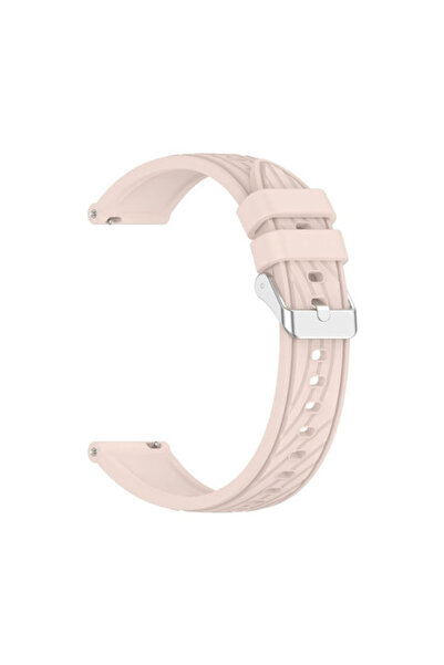 OEM Λουράκι Σιλικόνης με Ριγέ Υφή Xiaomi Imilab Kw66 W12 Ροζ