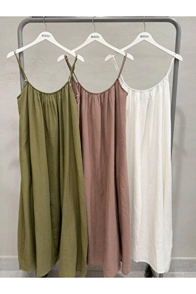 VexBy Merve Şentürk KETEN ELBİSE