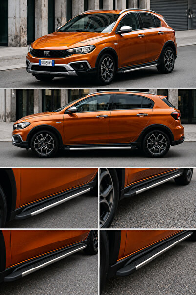 MODxAUTO FİAT EGEA CROSS 2020+ ARACA ÖZEL YAN BASAMAK PREMİUM A+