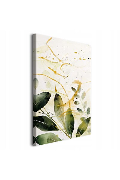 DecoWalls Pictura Pe Panza, Decowalls, Frunze Verzi, 60x90 cm, Imprimare Rezi...