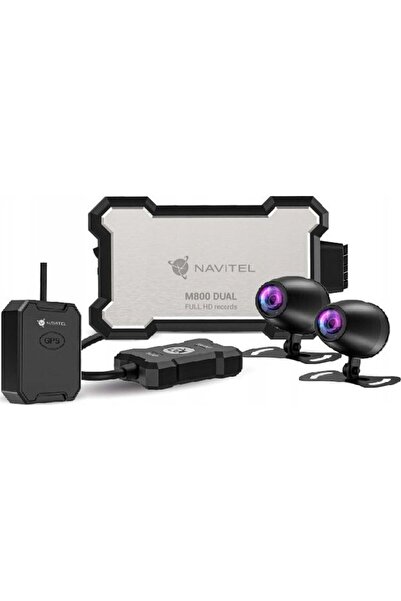 Navitel Cameră Moto DVR M800 DUAL, senzor Sony STARVIS, Două camere, impermea...