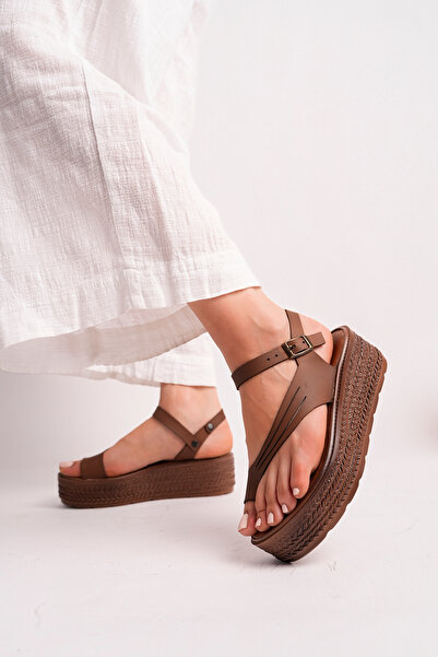 ALPODİ Women's Leather Dusty Patterned Ankle-Tie High Padded Sole Orthopedic ...
