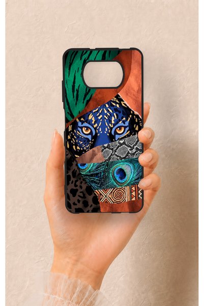 Vip Case Poco X3 Compatible Amazon Tiger Patterned Silicone Case