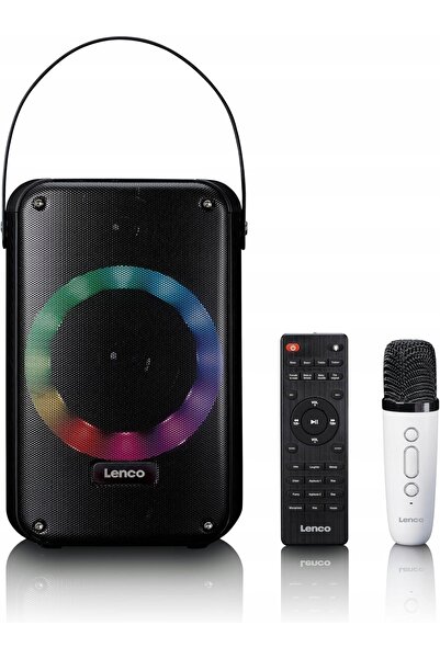 Lenco Boxă Bluetooth portabilă BTC-060BK 20W Karaoke LED Negru