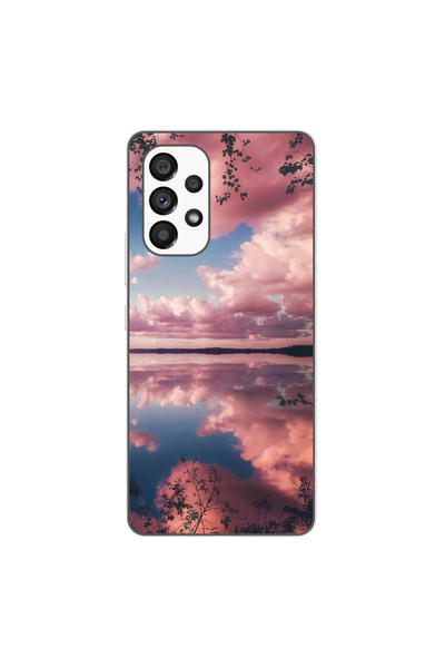 OEM Husa compatibila cu Samsung Galaxy A23 5G Silicon Gel Tpu Model Pink Clouds